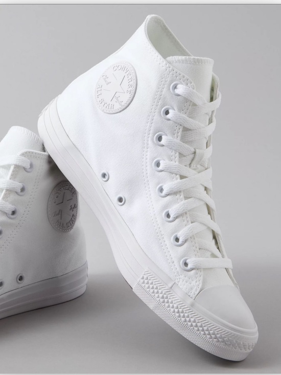 Converse Shoes - Converse White High Top Canvas Sneakers